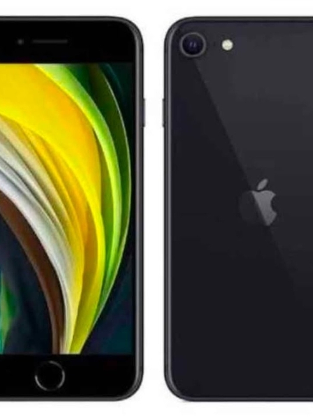 Apple iPhone SE Gen 2 128GB Unlocked Smartphone Black Front and Back View